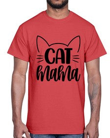 Cat Mama Style 84#- cats- Cotton Tee