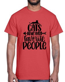 Cats Are My Favorite People Style 90#- cats- Cotton Tee