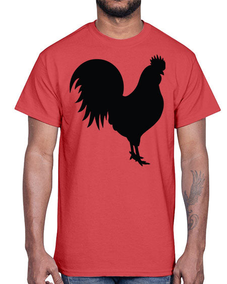Chicken Silhouette 1#- chicken- Cotton Tee