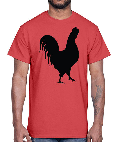 Chicken Silhouette 2#- chicken- Cotton Tee
