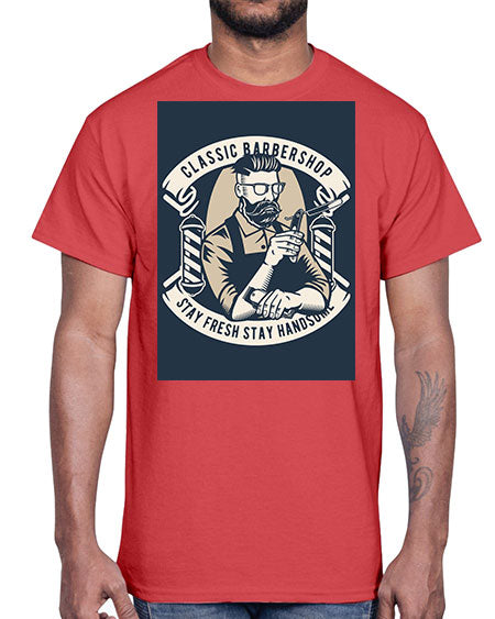 Classic Barber Shop657#- barber- Cotton Tee