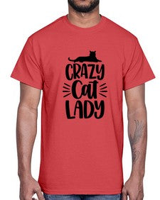 Crazy Cat Lady Style 92#- cats- Cotton Tee