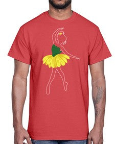 Cute ballet ballerino girls dancing ballet 83#- ballet- Cotton Tee