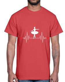 Dance girl heat beat dancing ballet 95#- ballet- Cotton Tee