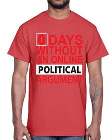 Days Without an online 80#- internet- Cotton Tee