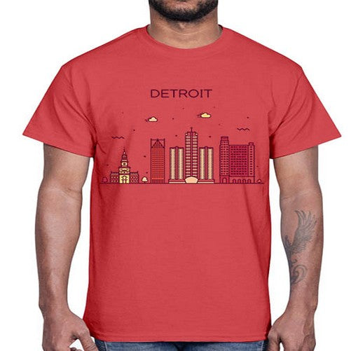 DetroitMI 665#- cities- Cotton Tee