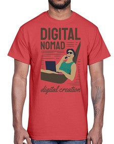 Digital Nomad Digital Creation 22#- internet- Cotton Tee
