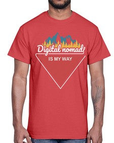 Digital Nomad is My Way 20#- internet- Cotton Tee