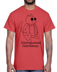 Distinguished Gentleman- cats- Cotton Tee
