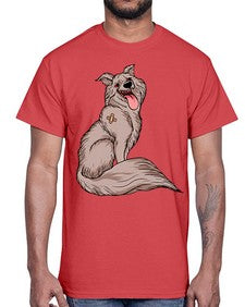 dog 98#- dogs- Cotton Tee