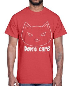 Dont Care- cats- Cotton Tee
