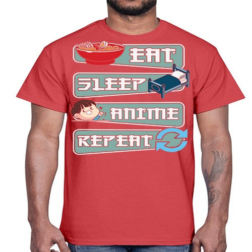 Eat Sleep Anime Repeat Anime Manga 227#- anime- Cotton Tee