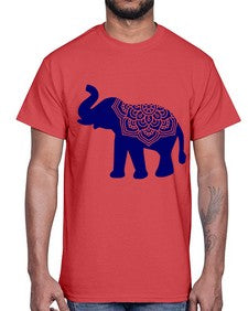 ElephantMandala 414#- mandala- Cotton Tee