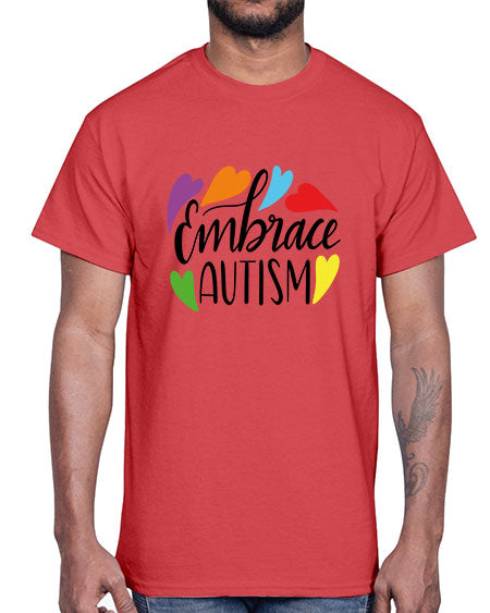 Embrace autism 485#- autism- Cotton Tee