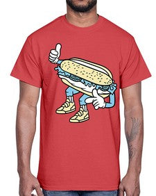 Enjoy bite me 119#- cartoon food- Cotton Tee