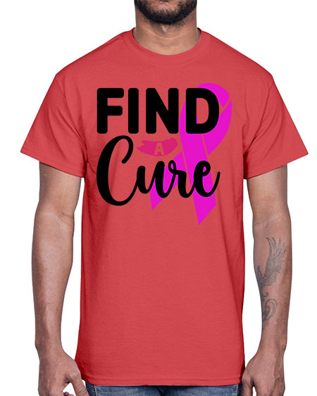 Find a Cure 26#- breast cancer- Cotton Tee