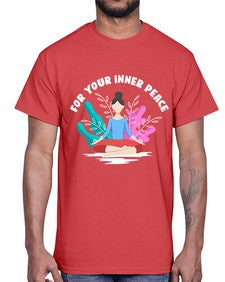 For Your Inner Peace 222#- yoga- Cotton Tee