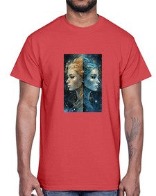 Gemini 56#- gemini- Cotton Tee