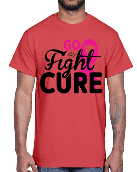 Go Fight Cure 23#- breast cancer- Cotton Tee