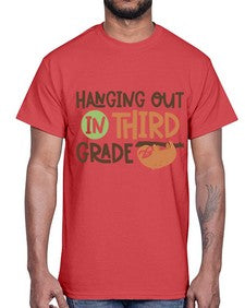 Hanging Out in Third 236#- third grade- Cotton Tee
