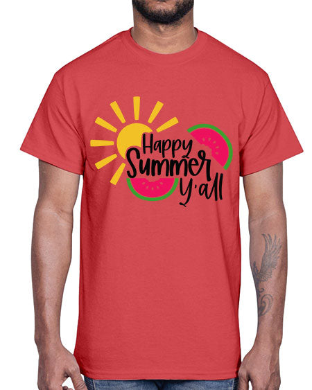 Happy Summer Yall Style 41#- summer- Cotton Tee