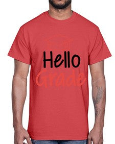 Hello Grade 296#- general school- Cotton Tee