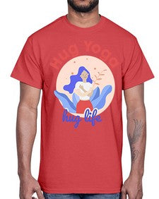 Hug Yoga Hug Life 261#- yoga- Cotton Tee
