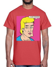 I Look Handsome 574#- art pop art- Cotton Tee