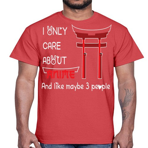 I Only Care About Anime Anime 240#- anime- Cotton Tee