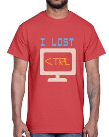 I lost Ctrl 40#- computer- Cotton Tee
