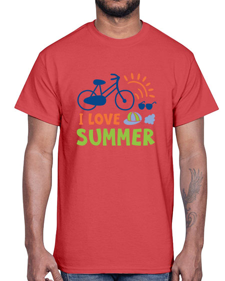 I love summer 92#- summer- Cotton Tee