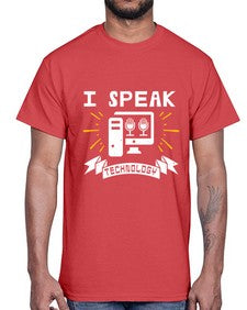 I speak technology 37#- computer- Cotton Tee