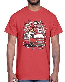 Ice Cream Van 1174#- ice cream- Cotton Tee
