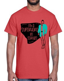 Im A Superhero In Scrubs Style Style 972#- nurse- Cotton Tee