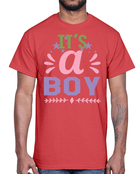 Its a boy Style 131#- baby shower- Cotton Tee