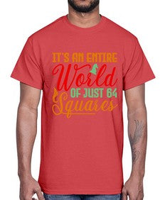 Its an entire world of just squares 124#- chess- Cotton Tee