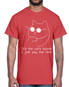 Its the Cats House- cats- Cotton Tee