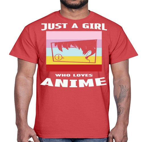 Just A Girl Who Loves Anime 265#- anime- Cotton Tee