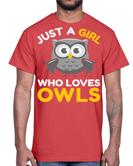 Just a Boy Who Loves A TurtleRabbit 11#- owl- Cotton Tee