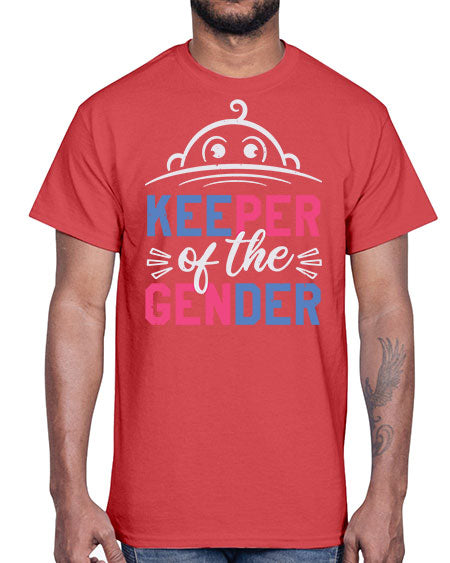 Keeper of the gender Style 135#- baby shower- Cotton Tee