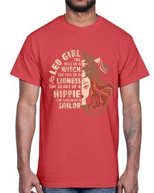 Leo girl 289#- leo- Cotton Tee