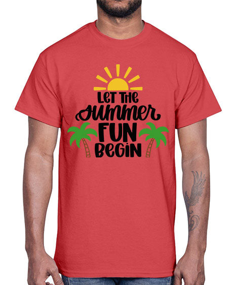 Let The Summer Fun Begin Style 35#- summer- Cotton Tee