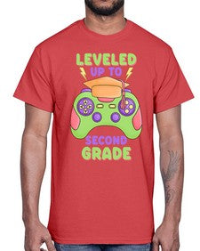 Leveled up to second Grade 471#- second grade- Cotton Tee
