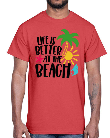 Life Is Better At The Beach Style 34#- summer- Cotton Tee