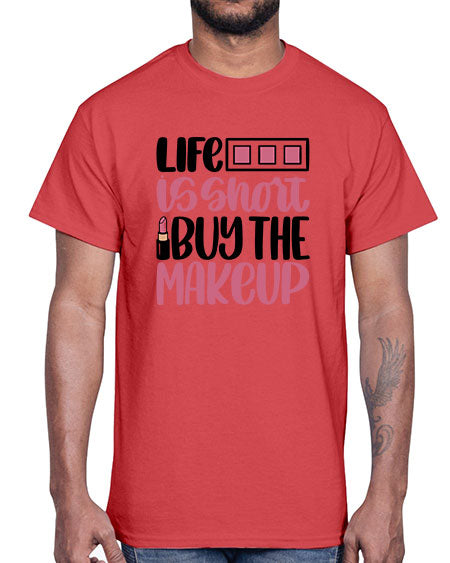 Life Is Short Buy Makeup Style 61#-makeup Cotton Tee