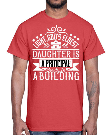 Light Gods eldest daughter is a principal beauty in a building Style 274#- architect- Cotton Tee