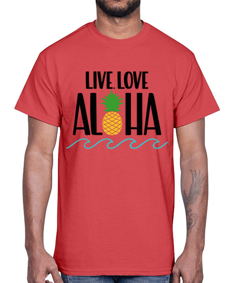 Live Love Aloha Style 30#- summer- Cotton Tee