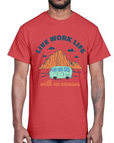 Live Work Life 6#- internet- Cotton Tee