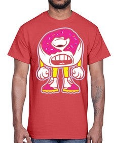 Living donut 159#- cartoon food- Cotton Tee