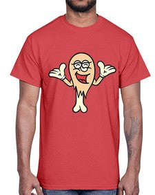Lonesome chick 160#- cartoon food- Cotton Tee